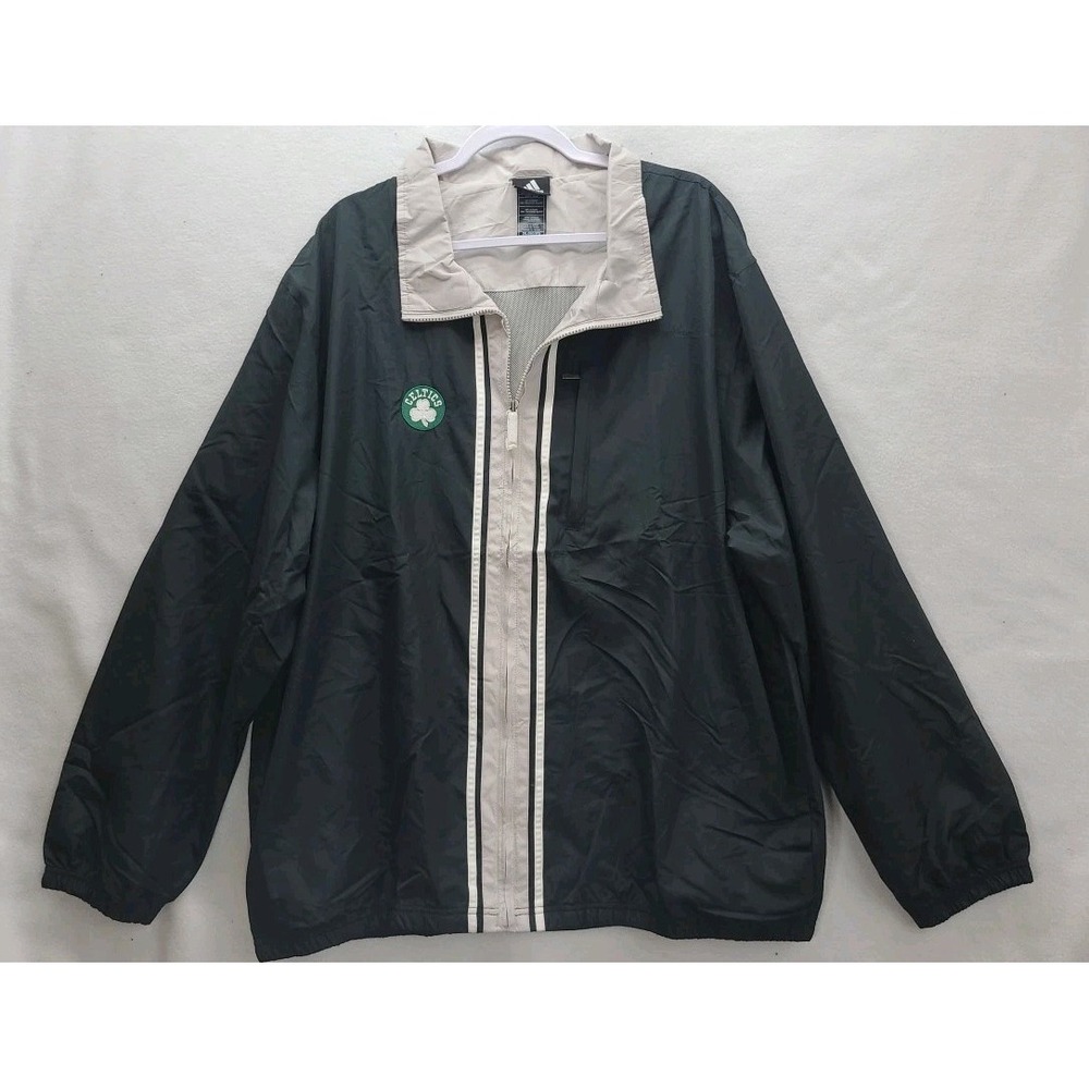 Celtics Adidas 2X Full Zip‎ Windbreaker
